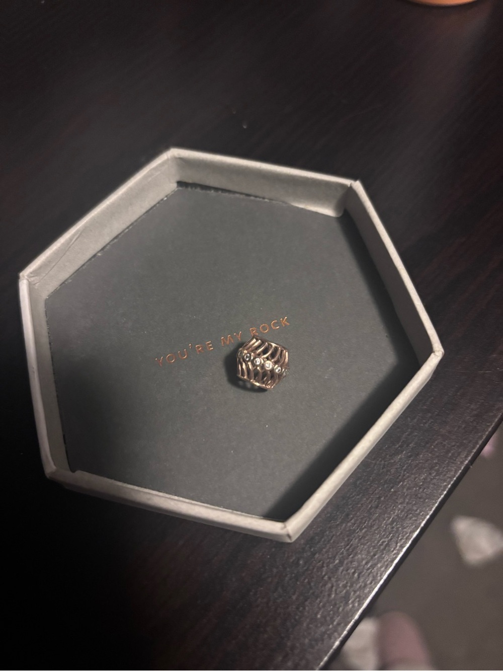 Pandora rose gold charm
